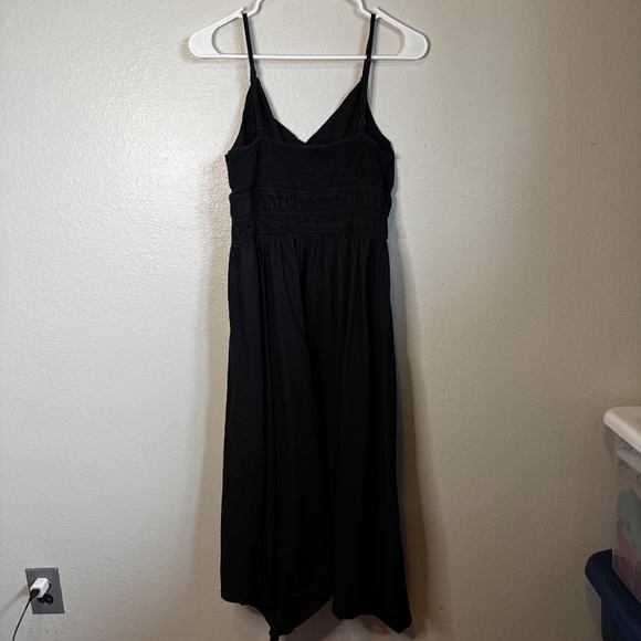 Dizzy Lizzy Black Flowy Spaghetti Strap Dress Size Large - Picture 4 of 5